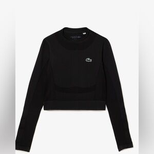 Lacoste Women's Black Long Sleeve Top